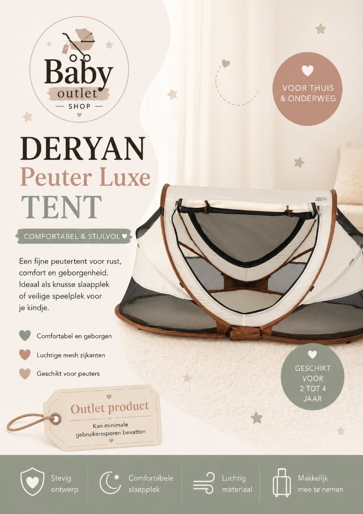 Deryan Peuter Luxe Campingbedje ALLE KLEUREN, Ophalen of Verzenden, Zo goed als nieuw, Reisbedje