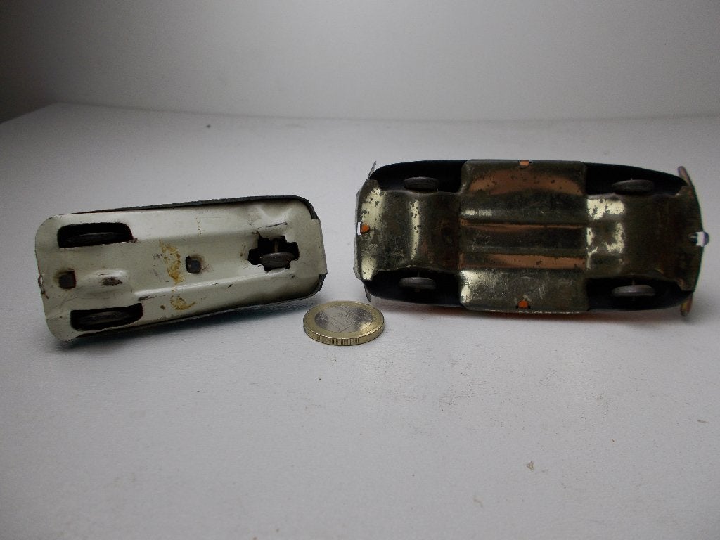Jaren 50. Made in JAPAN. 2 X BLIKKEN AUTO'S., Ophalen of Verzenden