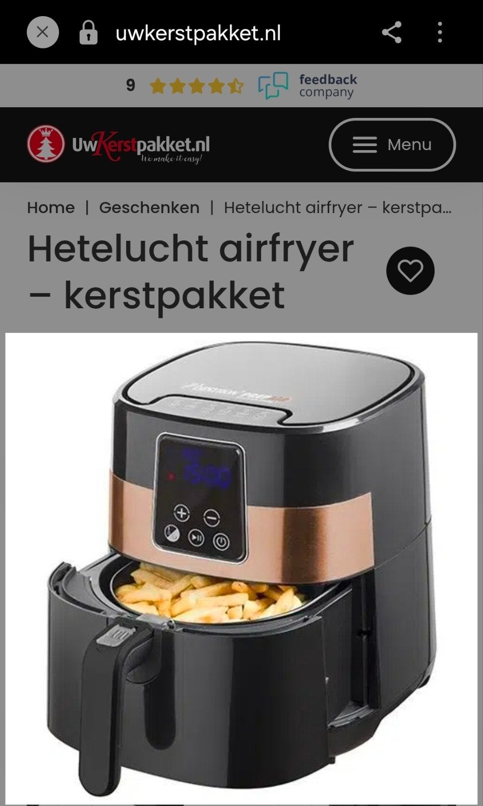 Bestron digitale hetelucht airfryer 1300W 4L, Ophalen, Gebruikt, Airfryer, 1500 gram of meer
