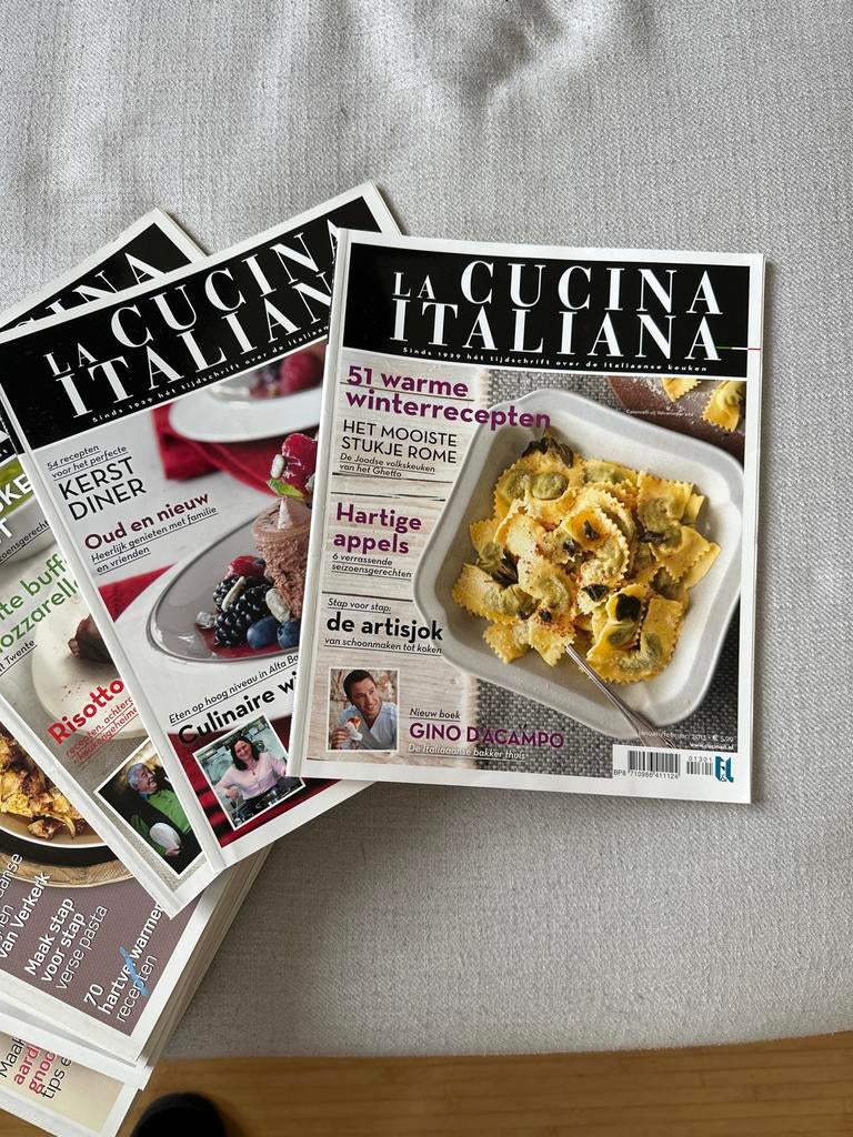 12 culinaire tijdschriften La Cucina Italiana, Boeken, Ophalen, Gelezen, Italië, Voorgerechten en Soepen