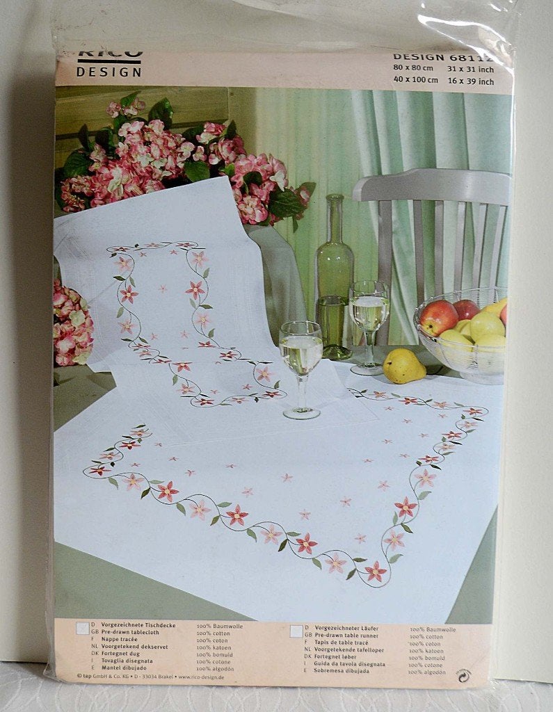 Compleet Rico Design luxe Borduurpakket Tafelkleed 68112, Ophalen of Verzenden, Nieuw, Handborduren, Borduurpakket