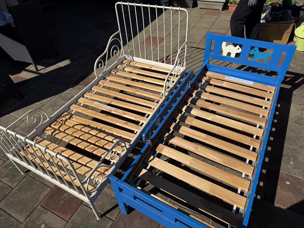 Kinderbedden, Huis en Inrichting, Verstelbaar, Blauw, Ophalen of Verzenden, Zo goed als nieuw