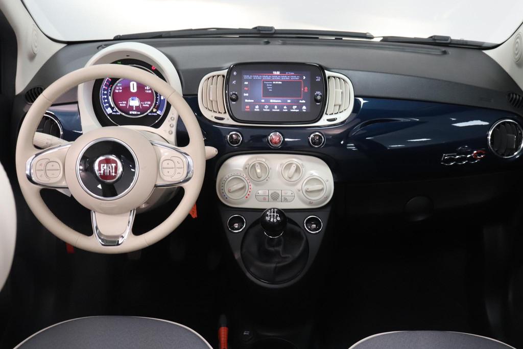 Fiat 500C 1.0 Hybrid Cult Cabrio | Airco | Cruise control |, Voorwielaandrijving, Stof, Start-stop-systeem, Origineel Nederlands