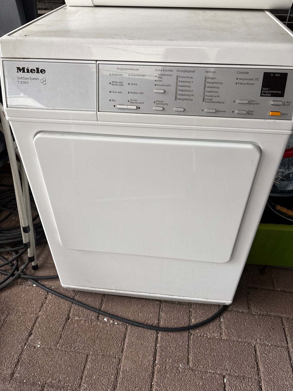 Miele T8363 SoftCare System Wasdroger - Gebruikt, Ophalen, Gebruikt, Voorlader, Luchtafvoer