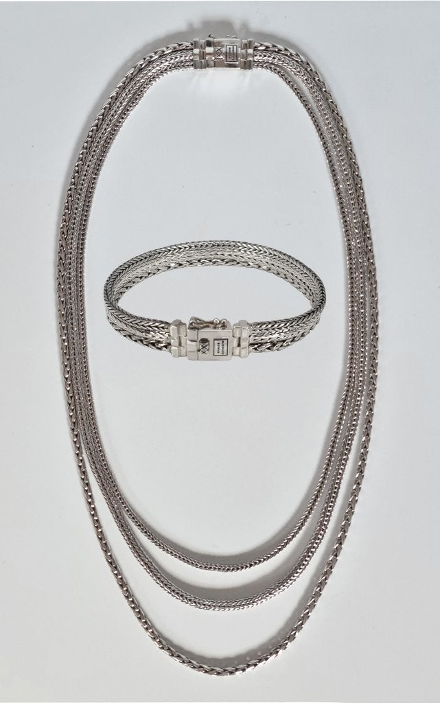 Buddha to Buddha + Z3UZ kettingen en armbanden HOGE KORTING!, Ophalen of Verzenden, Nieuw, Zilver, Zilver