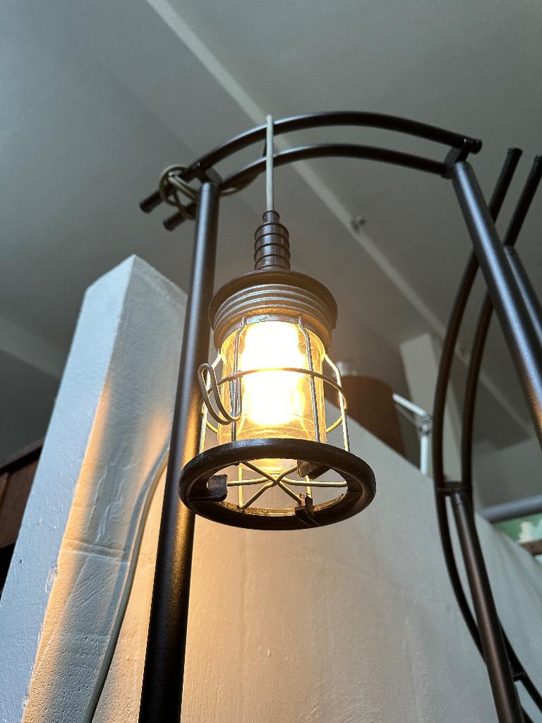 Industriële, vintage hanglamp, kooilamp, stallamp, Ophalen, Gebruikt, -, -