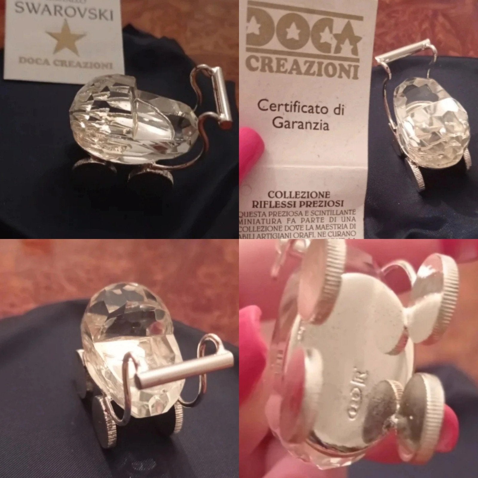 Swarovski Crystal Memories Babywagen Zilveren Accenten, Verzamelen, Swarovski, Ophalen of Verzenden, Zo goed als nieuw, Figuurtje