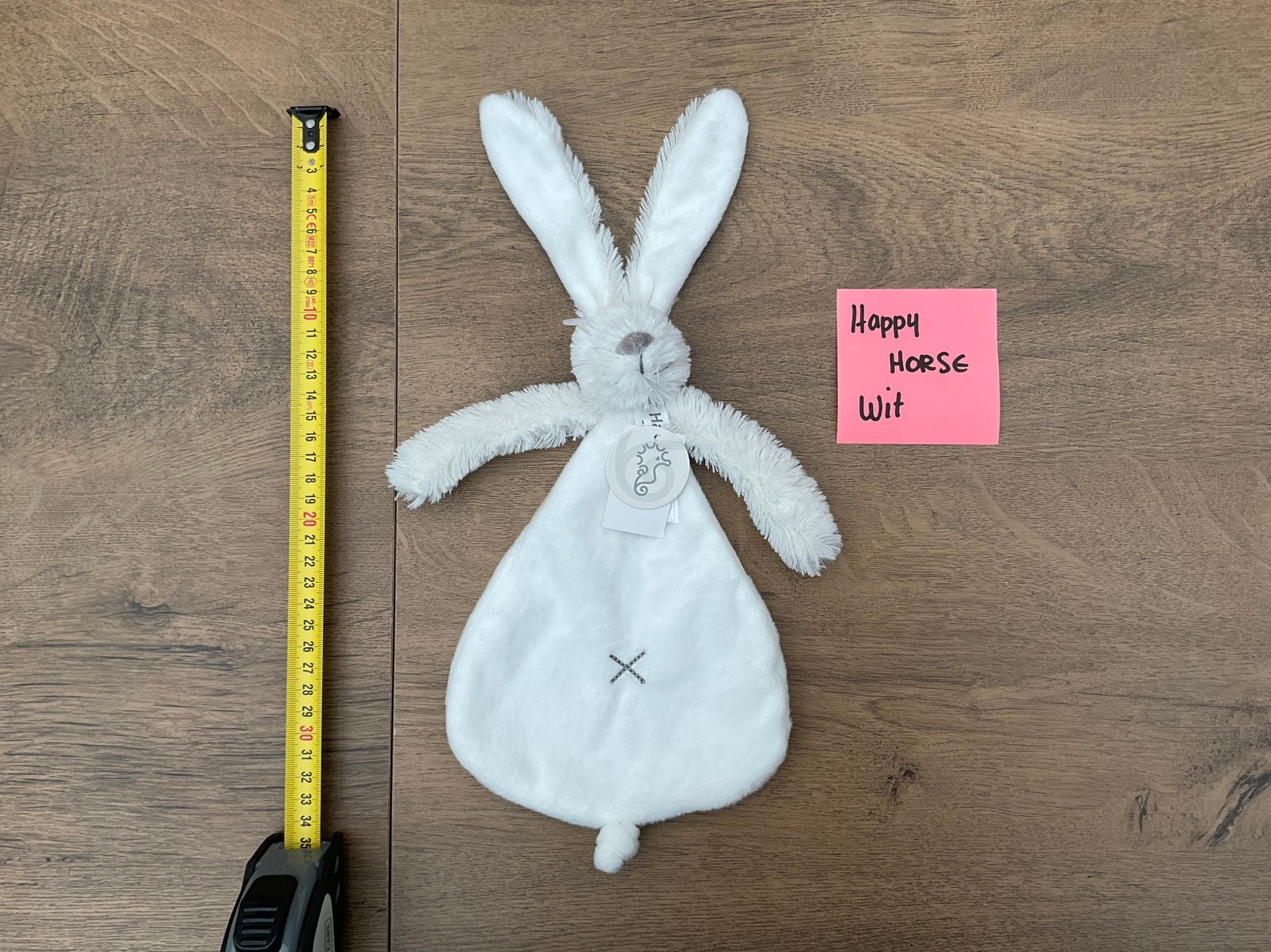 Nieuw wit pluche Happy Horse Richie Rabbit knuffeldoekje, Ophalen, Overige karakters, Happy Horse, Nieuw