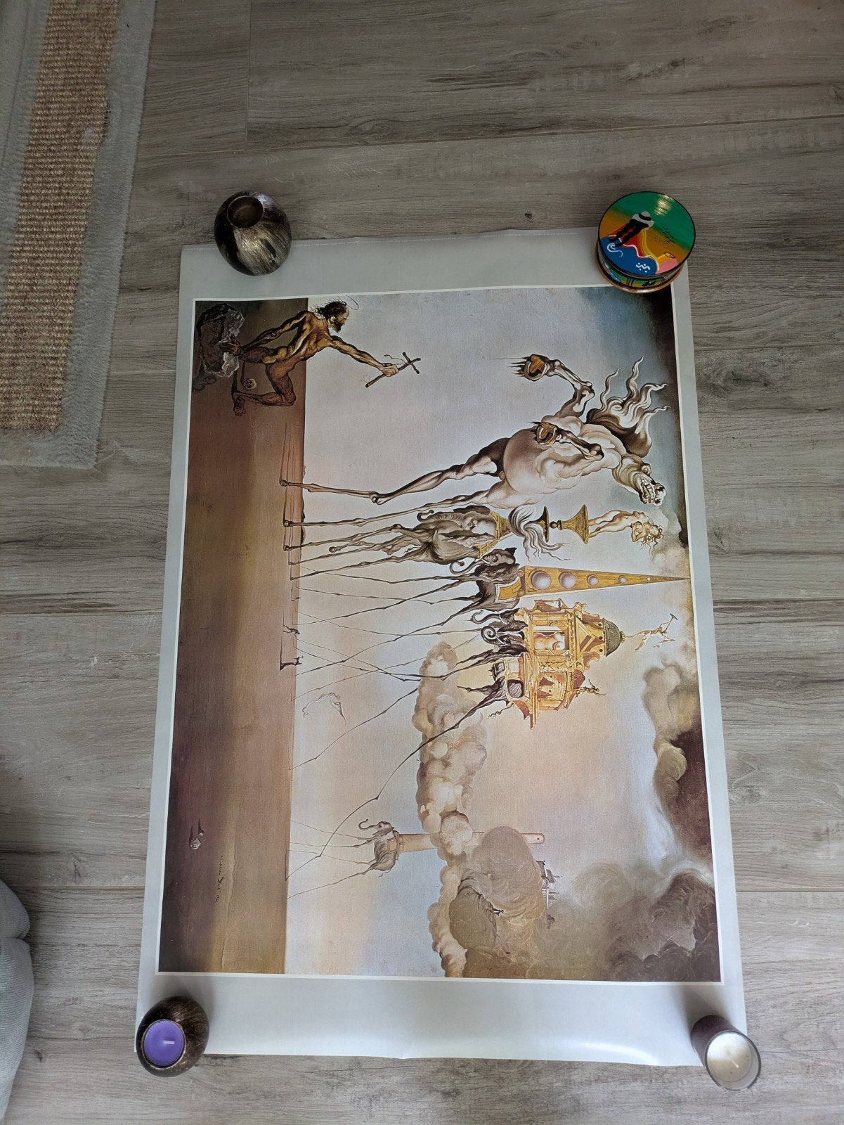 Salvador Dalí - De Verzoeking van de Heilige Antonius, Gebruikt, Oorspronkelijke maker, Ophalen of Verzenden, Foto of Poster