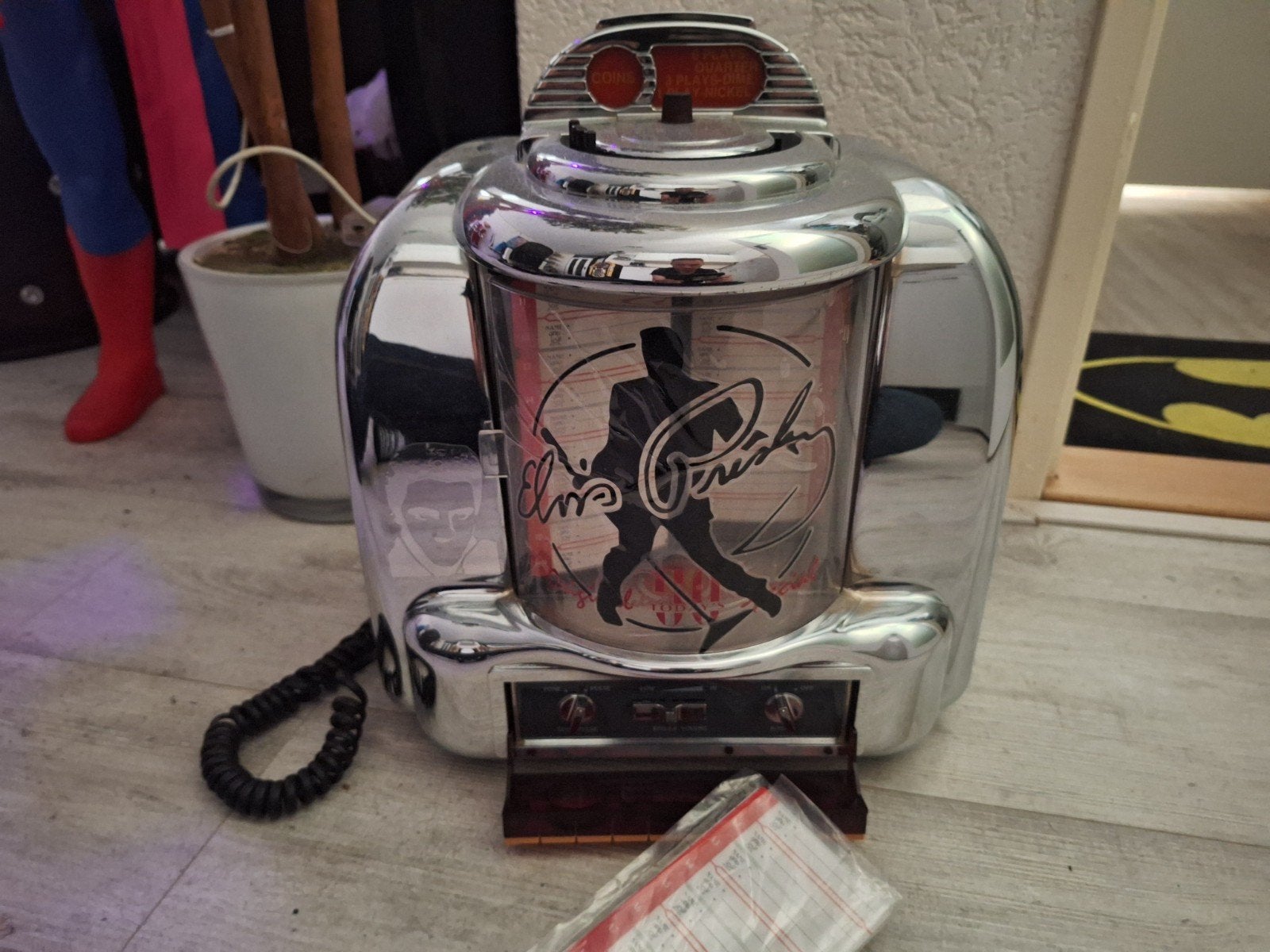 telefoon walbox Elvis Presley - Retro Design, Verzamelen, Automaten | Jukeboxen, Ophalen, Gebruikt, 1970 tot heden, Overige merken