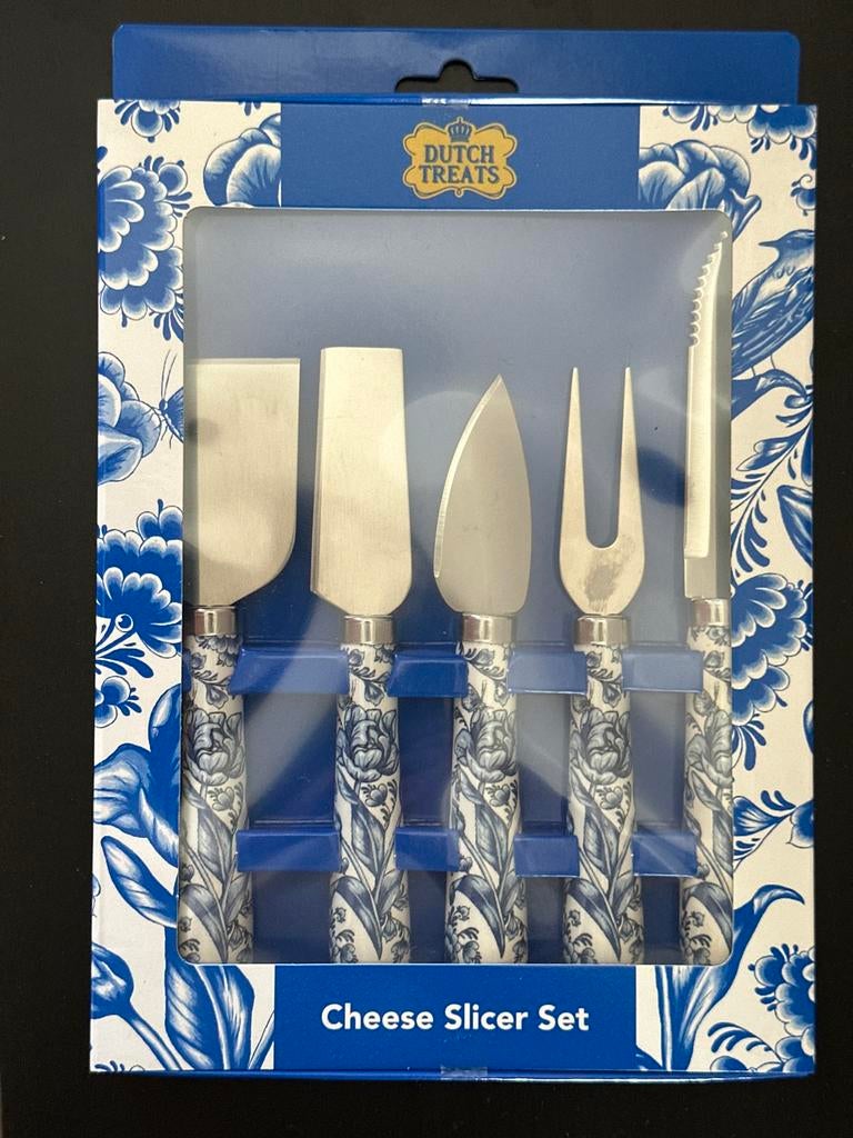Nieuwe Kaasset Delftsblauw - Dutch Treats, Ophalen of Verzenden, Nieuw, Overige materialen, Los bestek