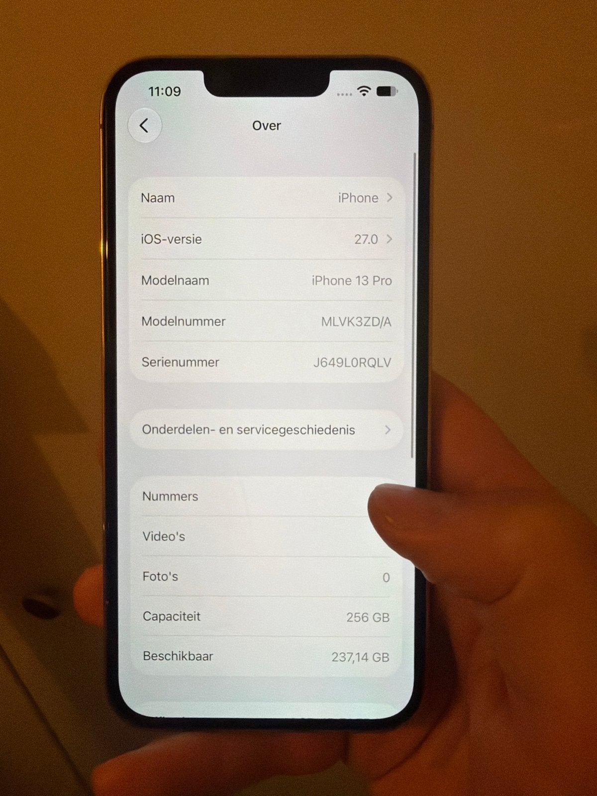 Apple iPhone 13 Pro 256GB Goud 100% accu - Zo goed als nieuw