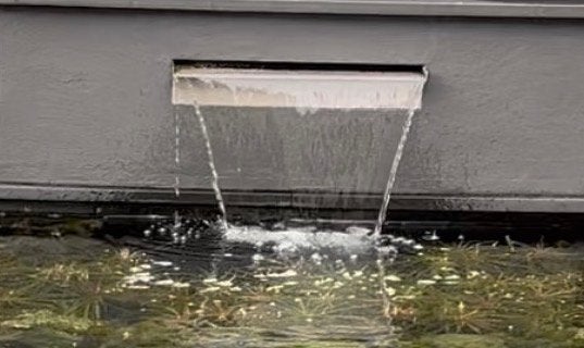 RVS Waterval voor Vijver of Zwembad, Ophalen, Gebruikt