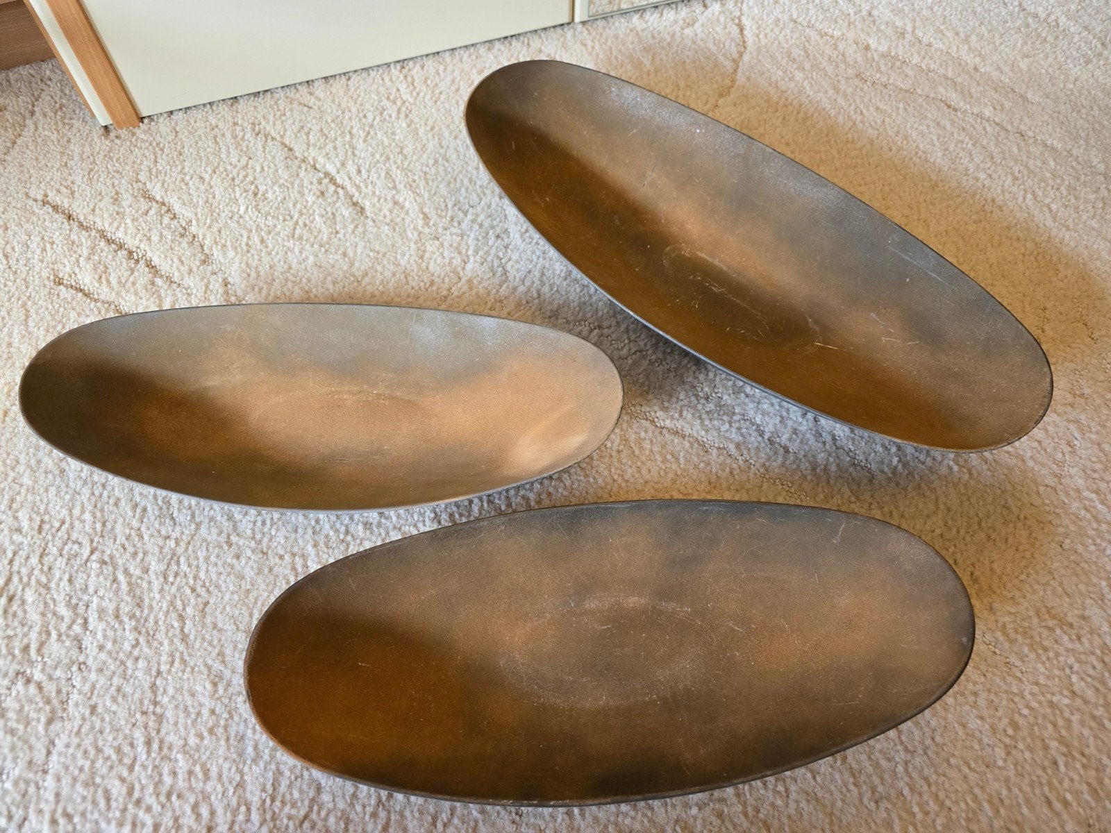 Mooie 3-delige set organische decoratieschalen Intratuin, Ophalen of Verzenden, Rond