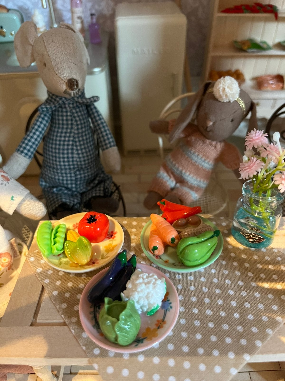 10 groenten  poppenhuis incl verzenden, Ophalen, Nieuw, Poppenhuis