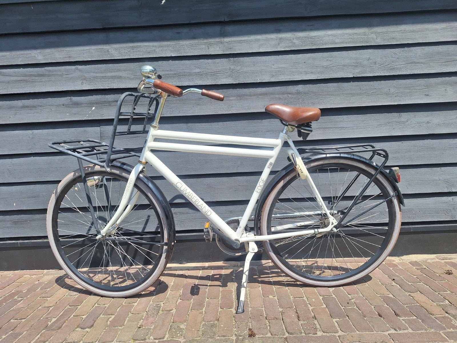Cumberland jongensfiets 28 inch, wit, frame 52 cm, Fietsen en Brommers, Fietsen | Heren | Herenfietsen, 49 tot 53 cm, Ophalen