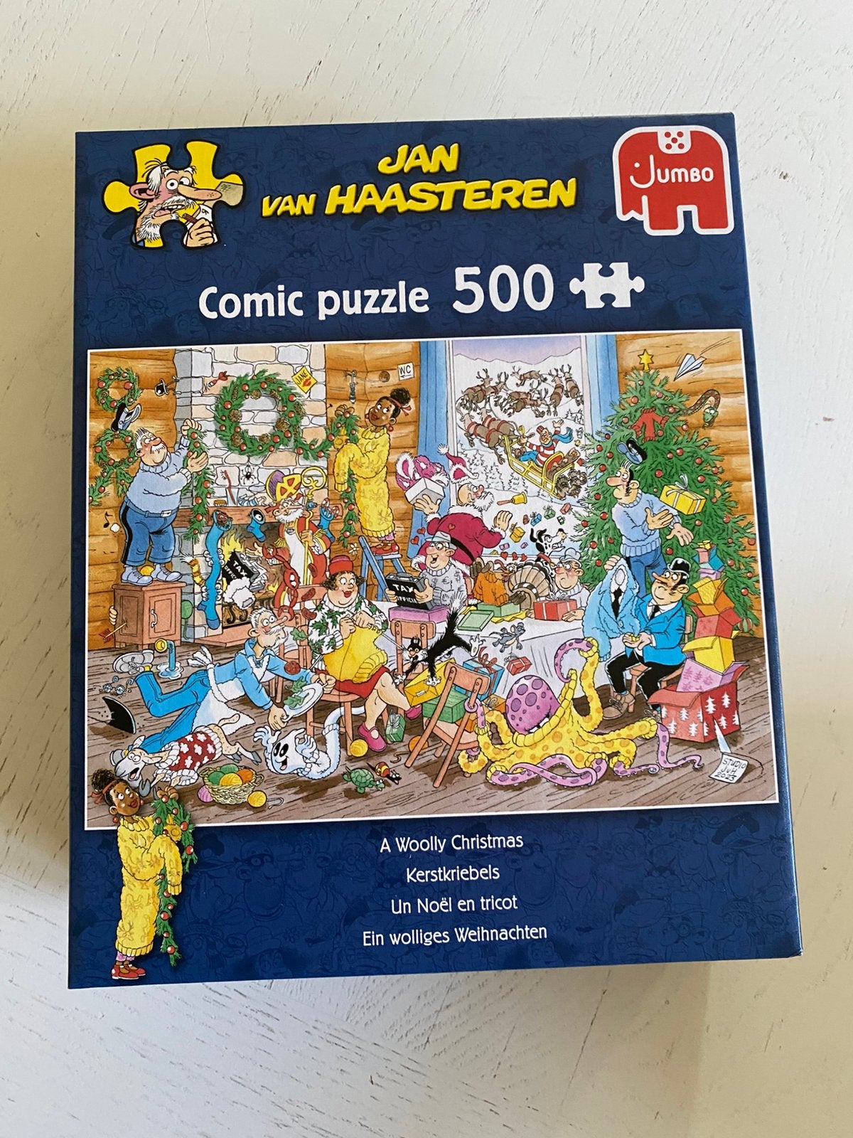 Jan van Haasteren 500 - Kerstkriebels, Ophalen of Verzenden, 500 t/m 1500 stukjes, Zo goed als nieuw