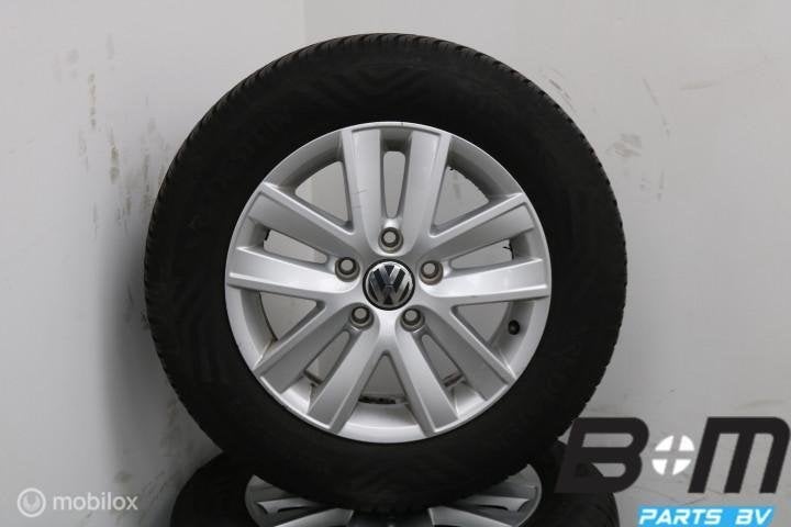 Org 15 inch velgen + 4S banden VW Caddy 2K5601025, Auto-onderdelen, Gebruikt, 15 inch, Banden en Velgen, Personenwagen