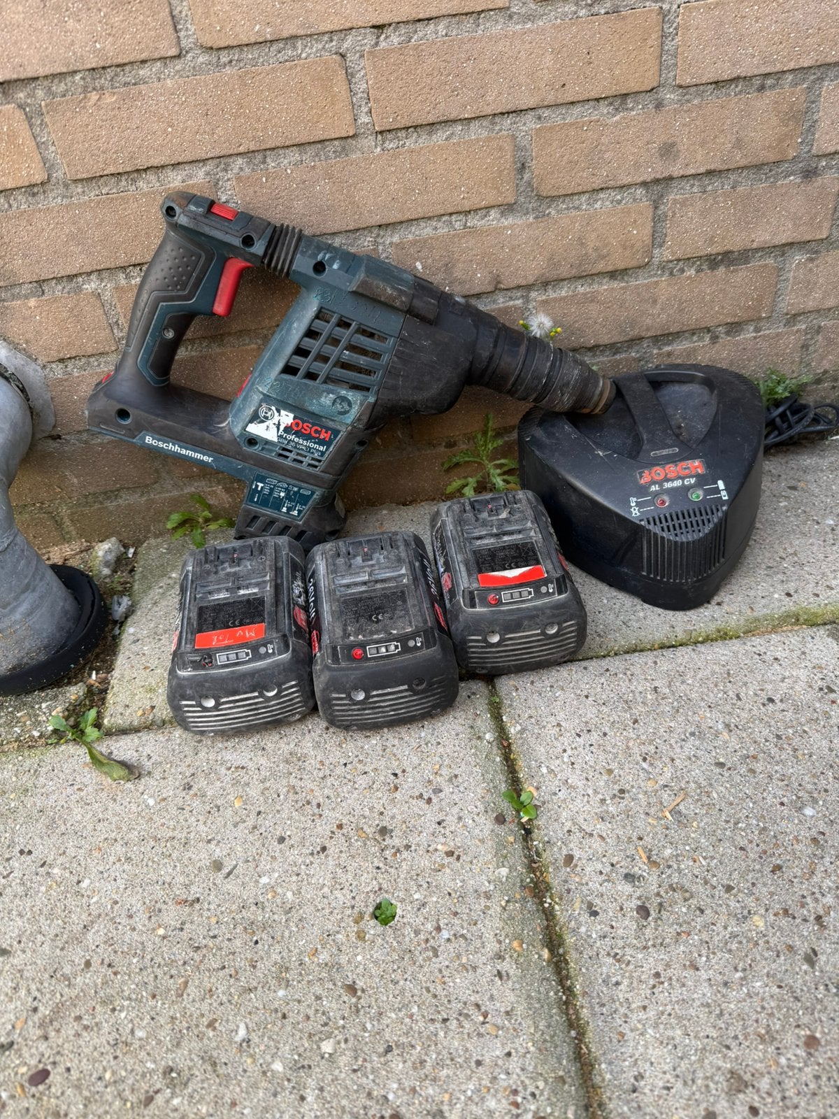 Bosch boorhamer 36V, Ophalen of Verzenden, Zo goed als nieuw, Boormachine