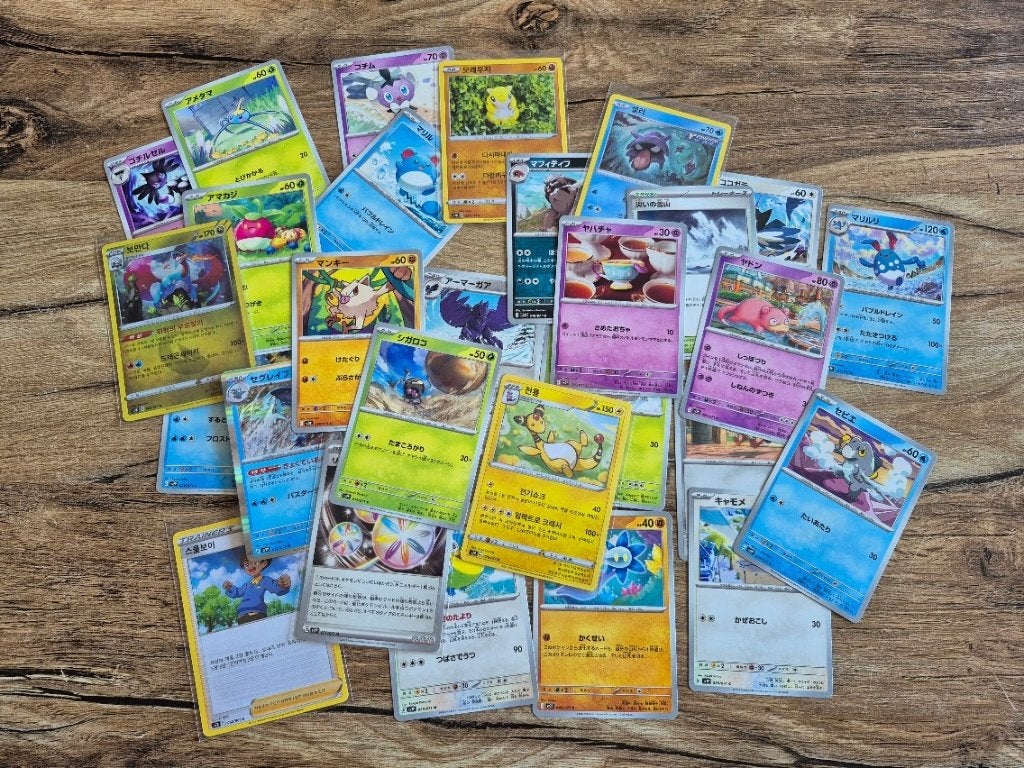 Japanse Pokémonkaarten, Ophalen of Verzenden, Zo goed als nieuw, Meerdere kaarten, Foil