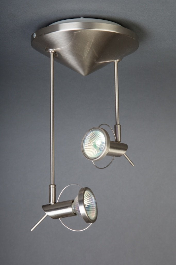 Plafondspot RVS/Nikkel 12V G4 geschikt voor LED, Zilver, Gebruikt, Modern, LED