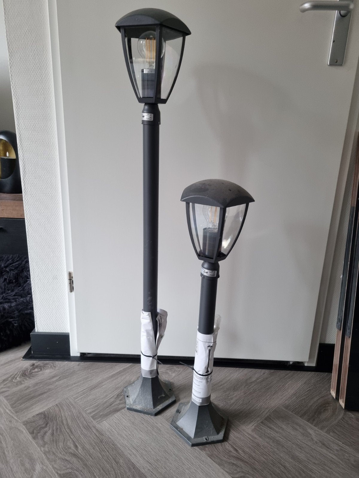 Livarno buitenlampen - set van 2 met originele boekjes, Ophalen, Kunststof, Staande lamp, Nieuw