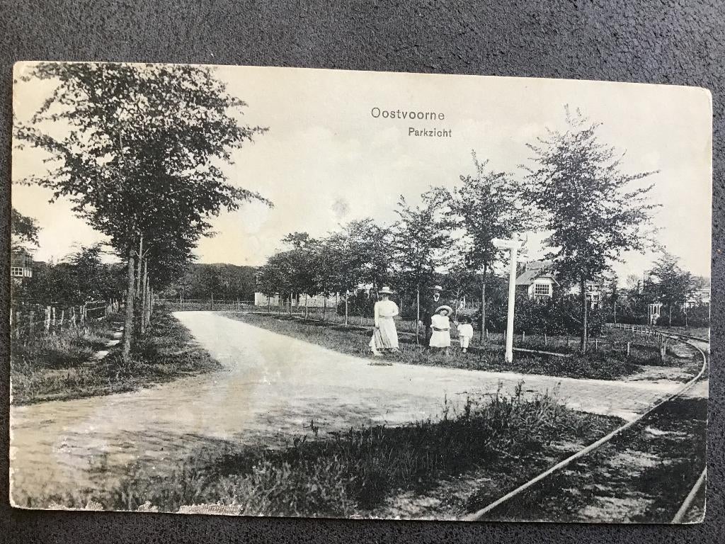 Oostvoorne Parkzicht  1912, Verzenden, Voor 1920, Gelopen, Zuid-Holland
