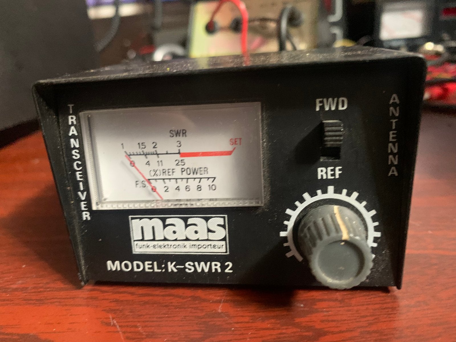 Maas k-swr 2 staande golf meter, Telecommunicatie, Zenders en Ontvangers, Ophalen of Verzenden, Zo goed als nieuw