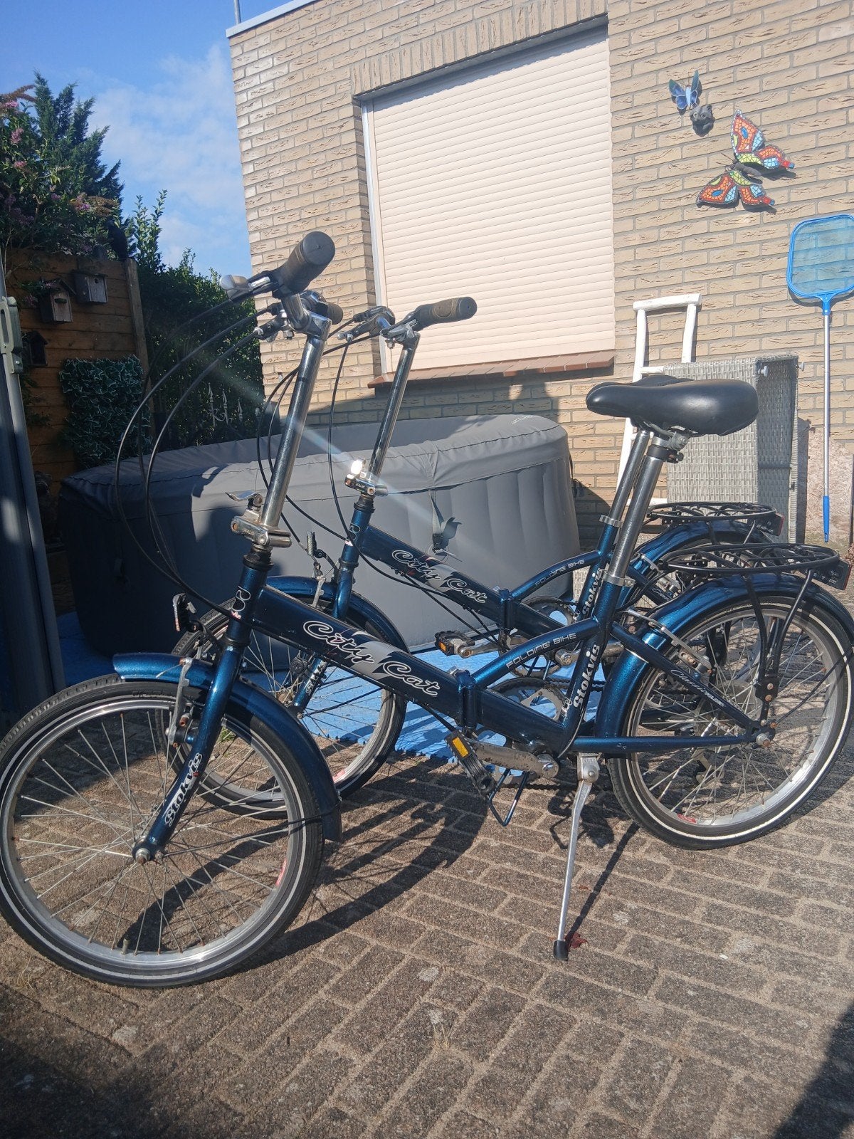 2  nette vouwfietsen stokvis 20 inch 6 versnellingen, 20 inch of meer, Gebruikt, Velgrem, Versnellingen
