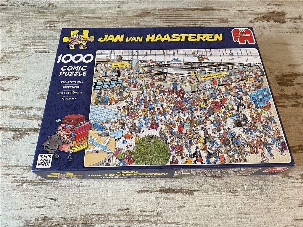 Jan van Haasteren - Vertrekhal 1000 stuks [s4], Verzenden, 500 t/m 1500 stukjes, Zo goed als nieuw