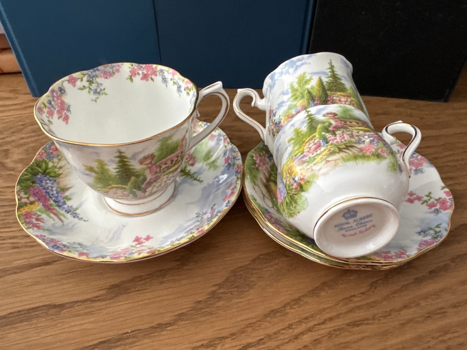 Royal Albert Bone China Kop en Schotel - Kentish Rockery, Ophalen of Verzenden