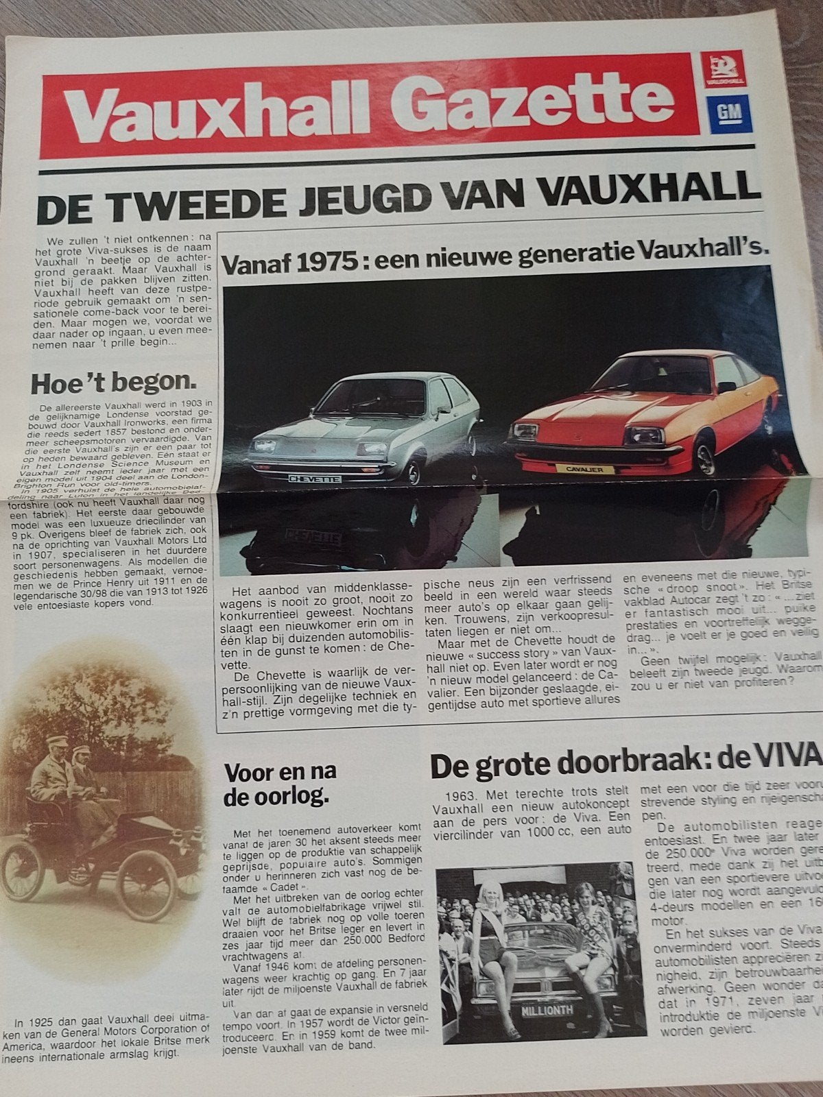 Vauxhall Gazette. Chevette, Cavelier en VX, Ophalen of Verzenden, Nieuw, Opel