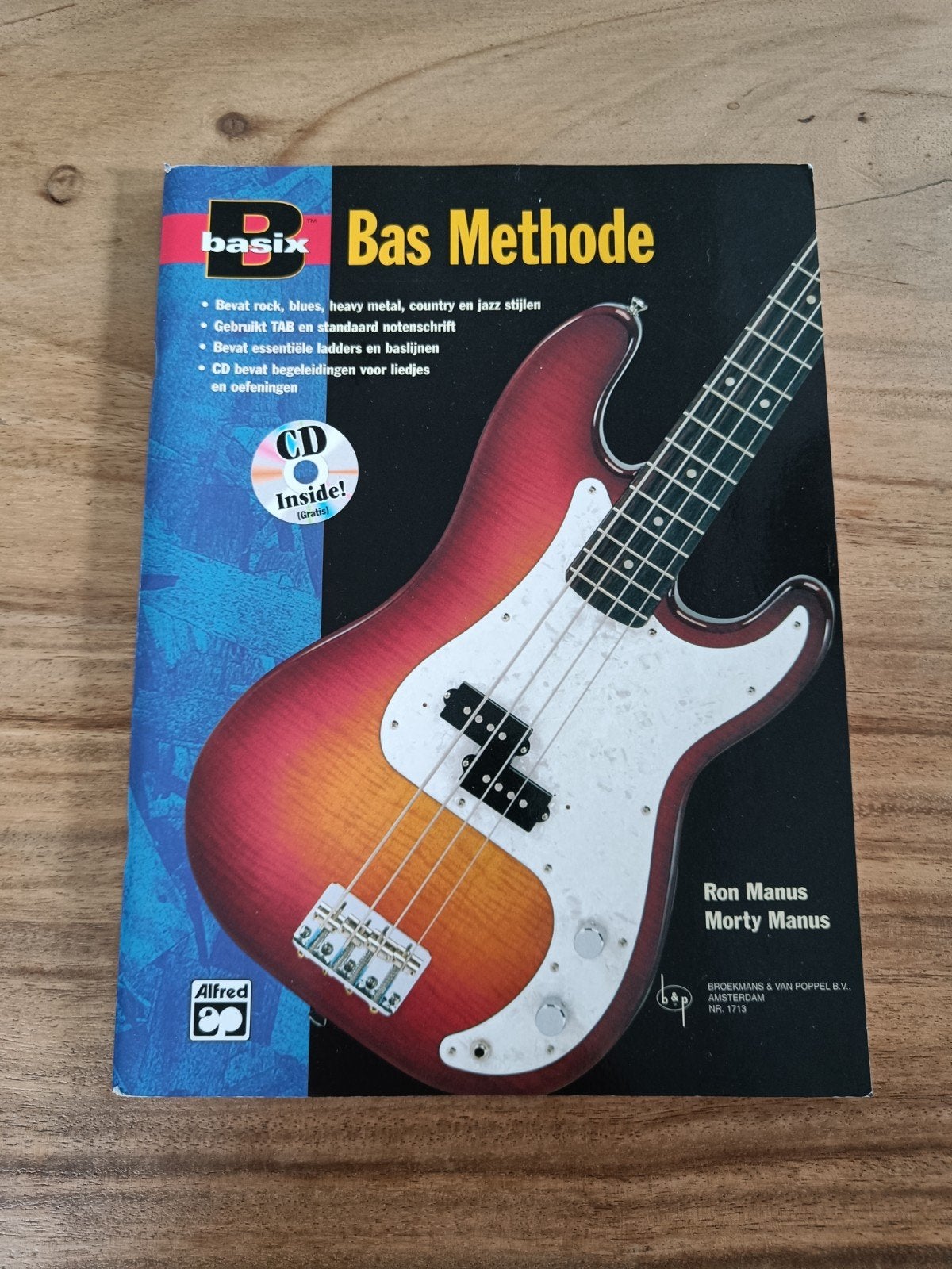 Bas Methode Boek met CD - Basix Ron & Morty Manus, Muziek en Instrumenten, Bladmuziek, Basgitaar, Les of Cursus, Ophalen of Verzenden