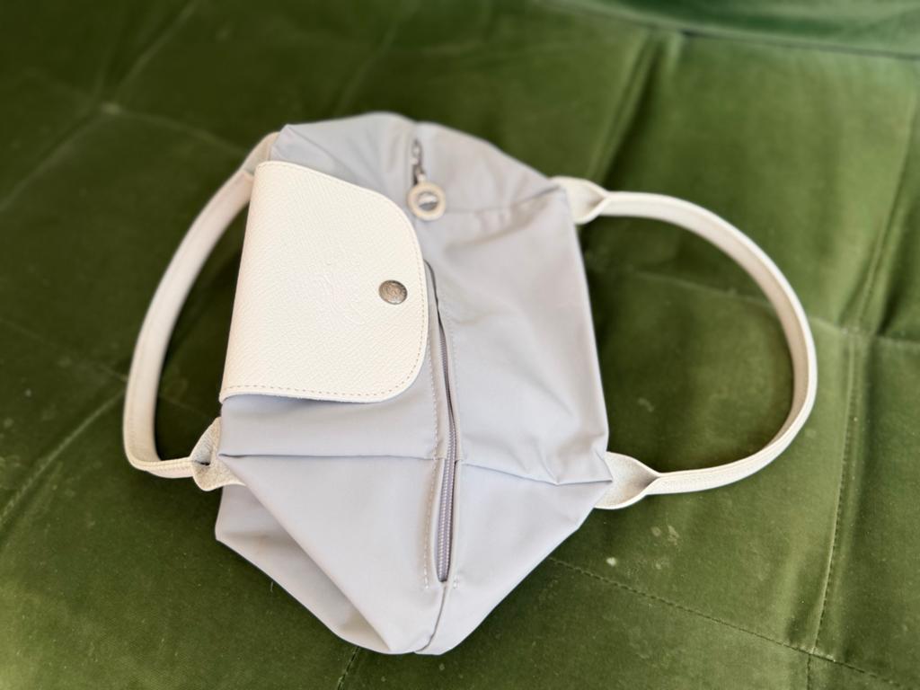 Longchamp x Nendo Katachi tas - Grijs (Collector's item), Ophalen of Verzenden, Zo goed als nieuw, Grijs, Handtas
