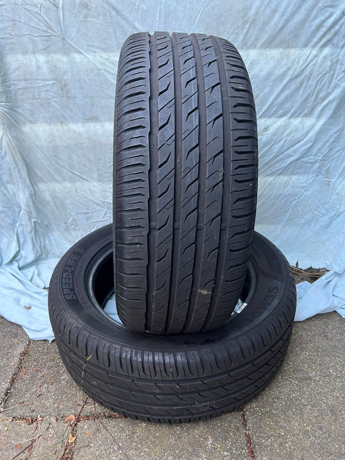 2x zomerbanden 18inch Semperit 235/55/18 100V 7mm, Ophalen, 18 inch, 235 mm, Band(en)