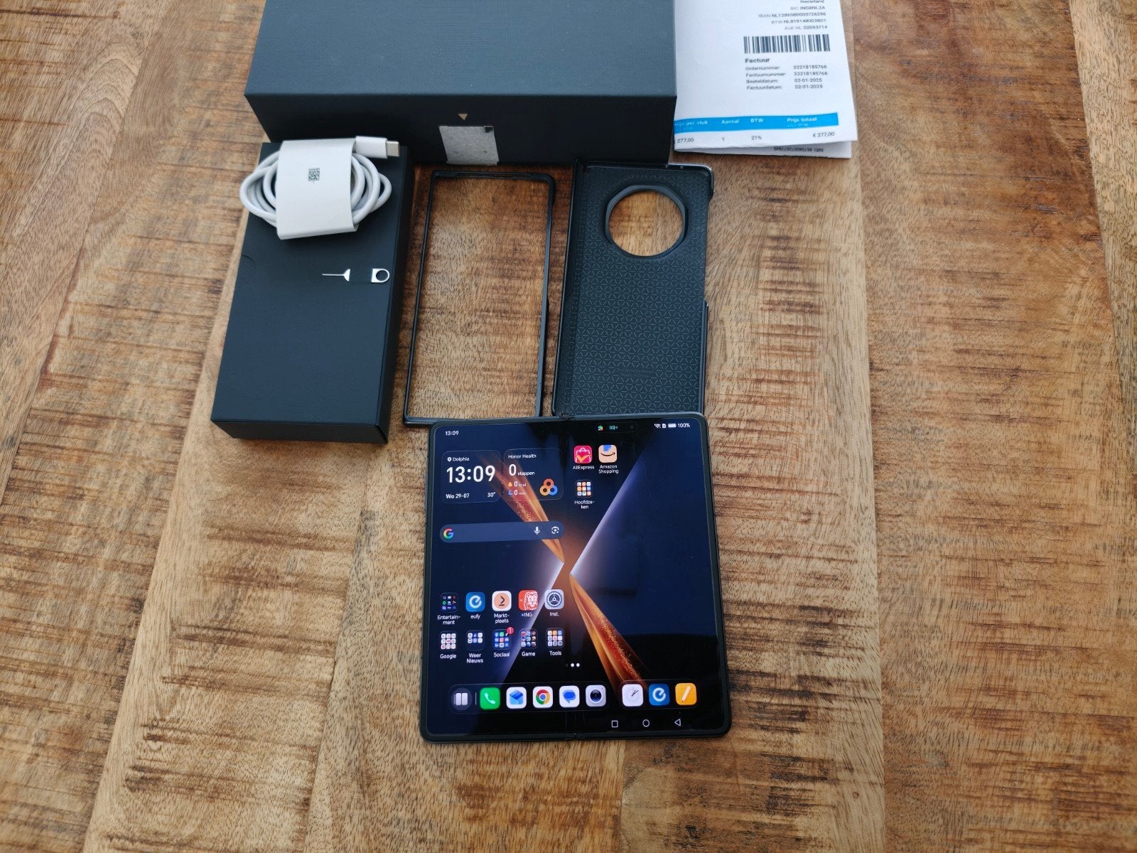 Honor magic v3 512gb fold phone, Ophalen, Inklapmodel, Zo goed als nieuw, Zonder simlock