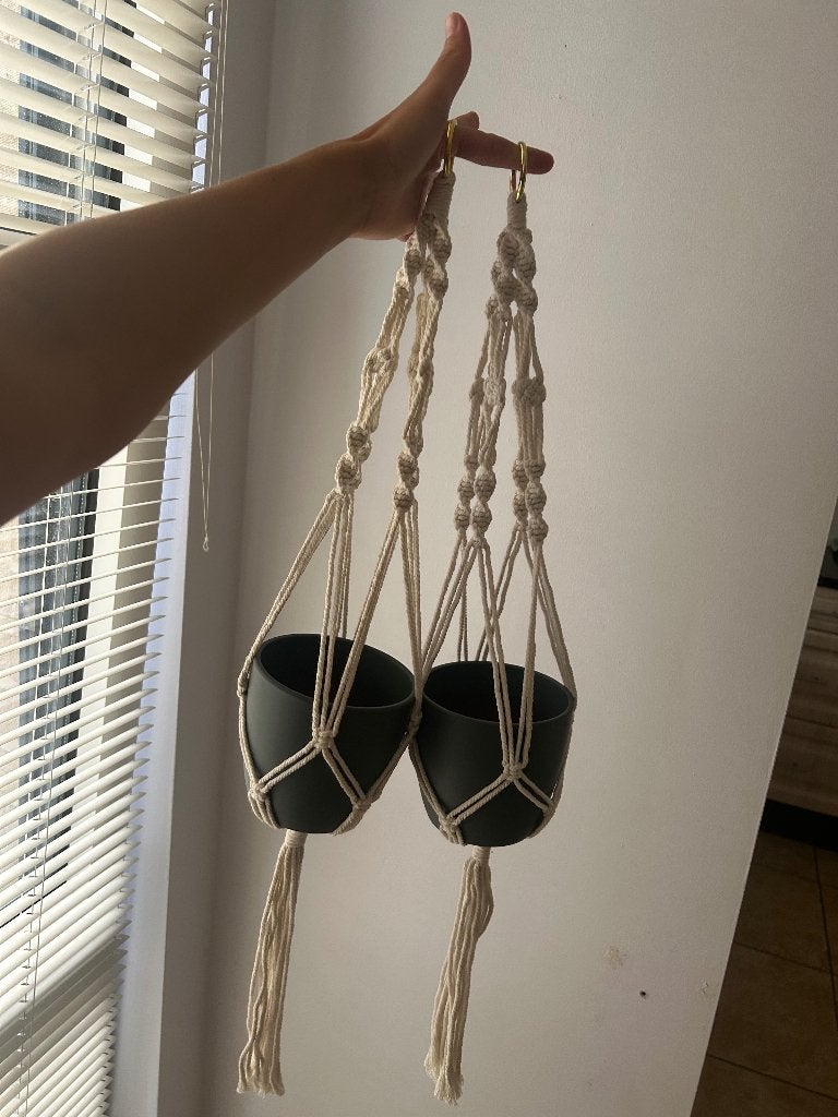 Macramé hangplant houder, Ophalen, Rond, Binnen, Nieuw