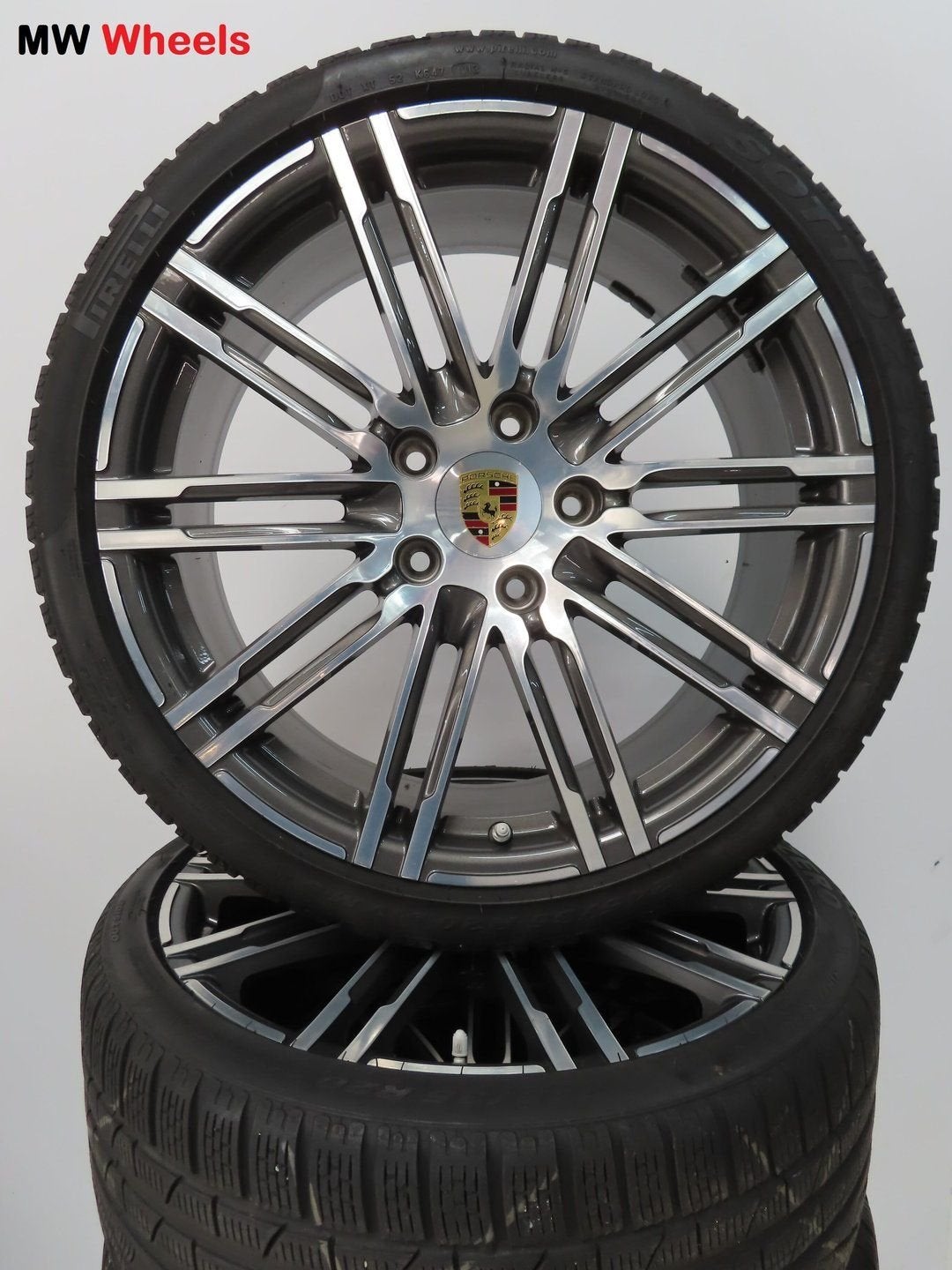 Originele Porsche 911 991 20 inch Turbo velgen winterbanden, -, -, Banden en Velgen, 20 inch