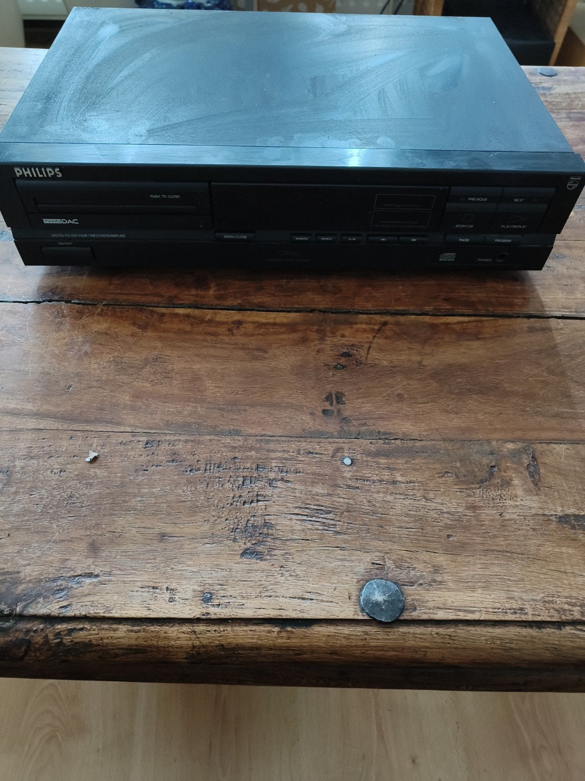 Philips CD600 CD-speler - Onbekende staat, Ophalen of Verzenden, Niet werkend, Philips