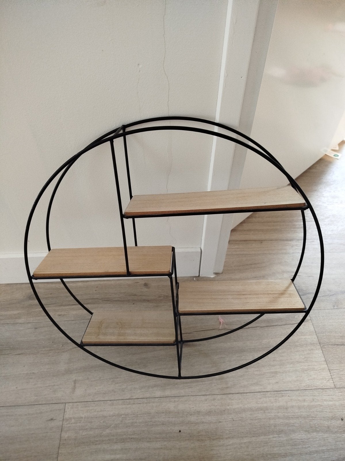 Rond wandrek met houten planken, Ophalen, Gebruikt