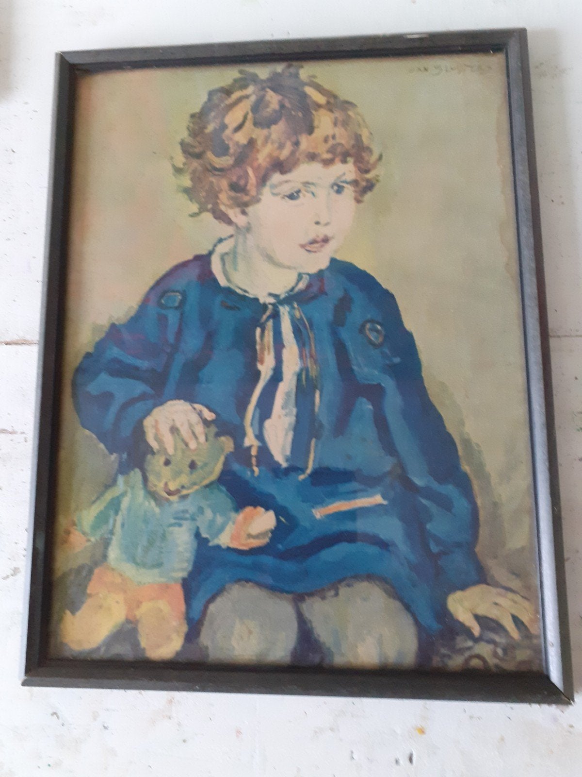 Antieke ingelijste prent van Jan Sluyters, Antiek en Kunst, Kunst | Schilderijen | Klassiek, Ophalen