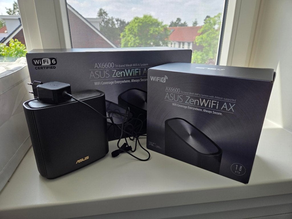 Asus ZenWifi XT8 (AX6600) Mesh Router Set (3 stuks), Ophalen of Verzenden, Zo goed als nieuw, Asus
