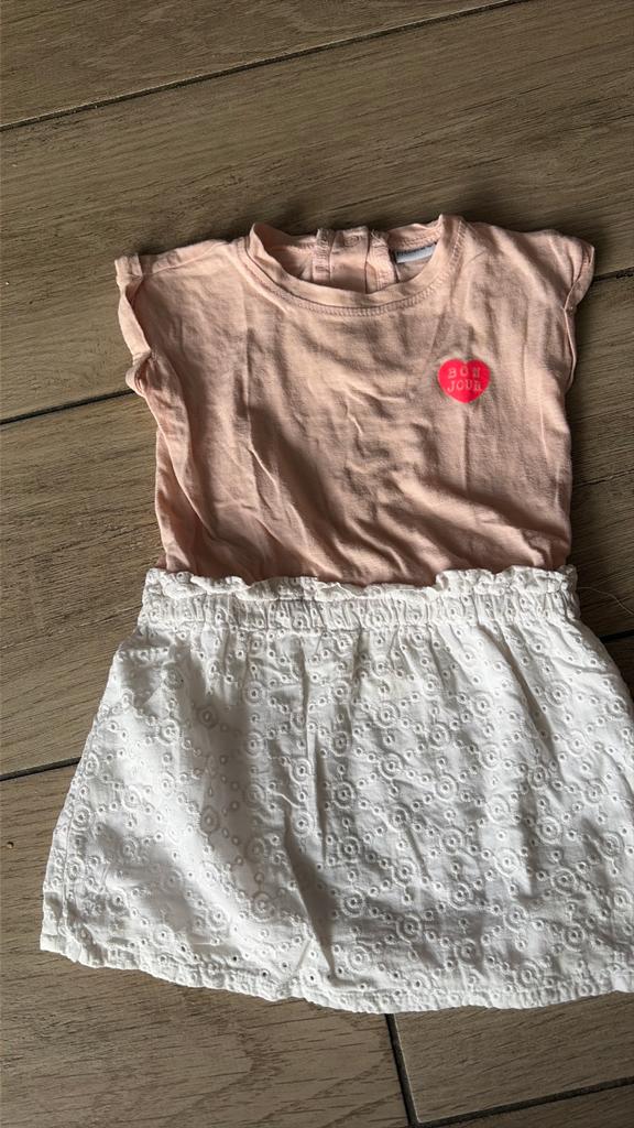 Schattig jurkje (Prénatal), Kinderen en Baby's, Babykleding | Maat 80, Gebruikt, Meisje, Jurkje of Rokje, Ophalen of Verzenden