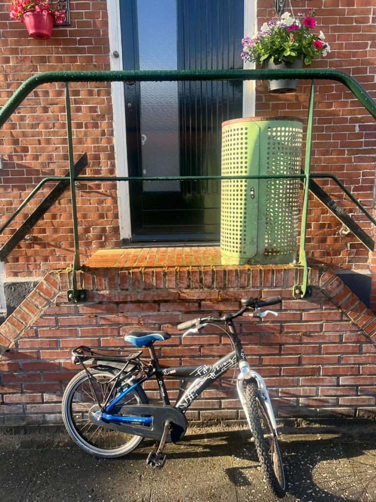 Loekie jongensfiets, Ophalen, Terugtraprem, Gebruikt, Handrem