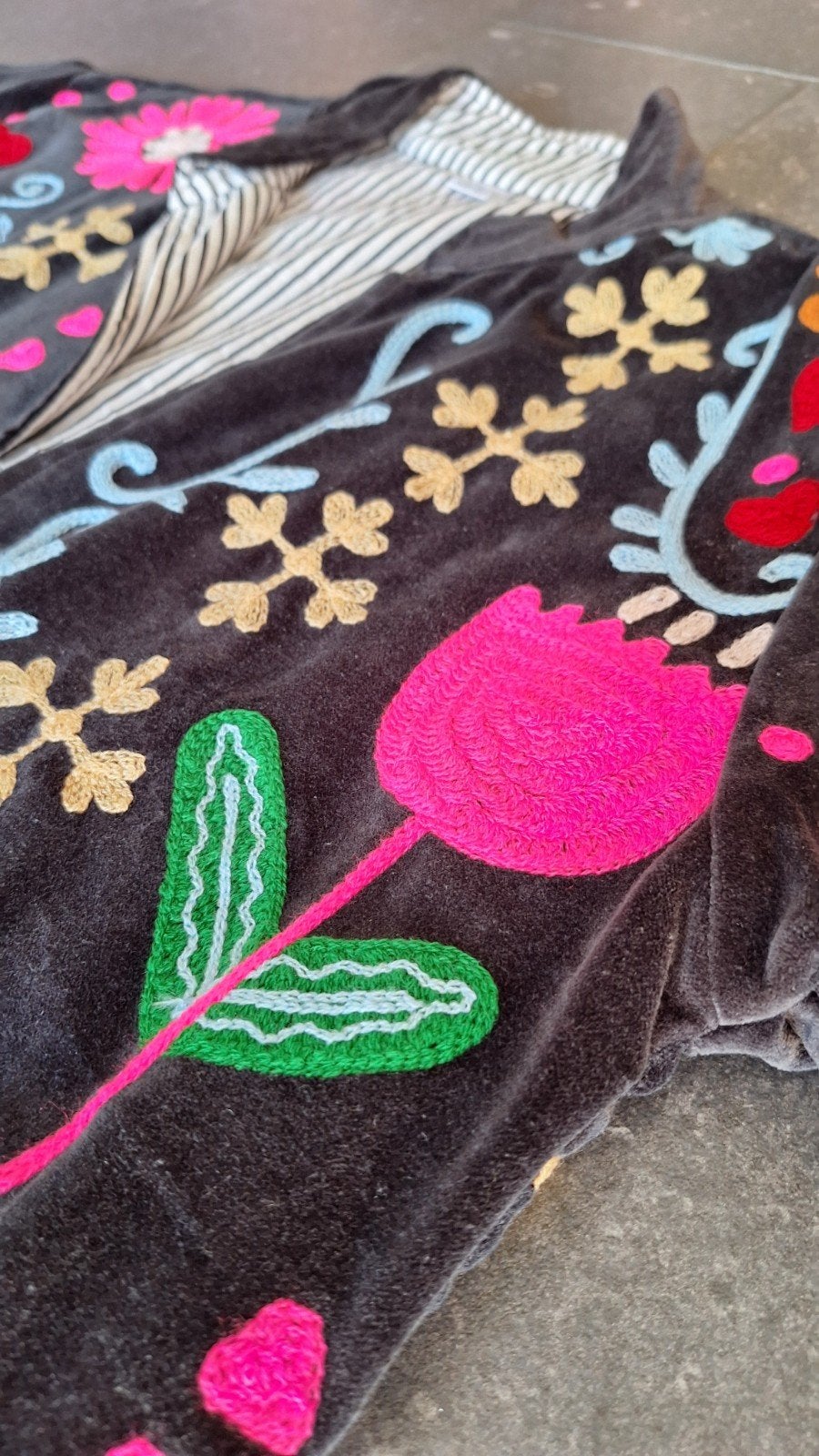 NIEUW, boho-jasje, fluweel, festival, Ibiza, one size, Ophalen of Verzenden, Nieuw