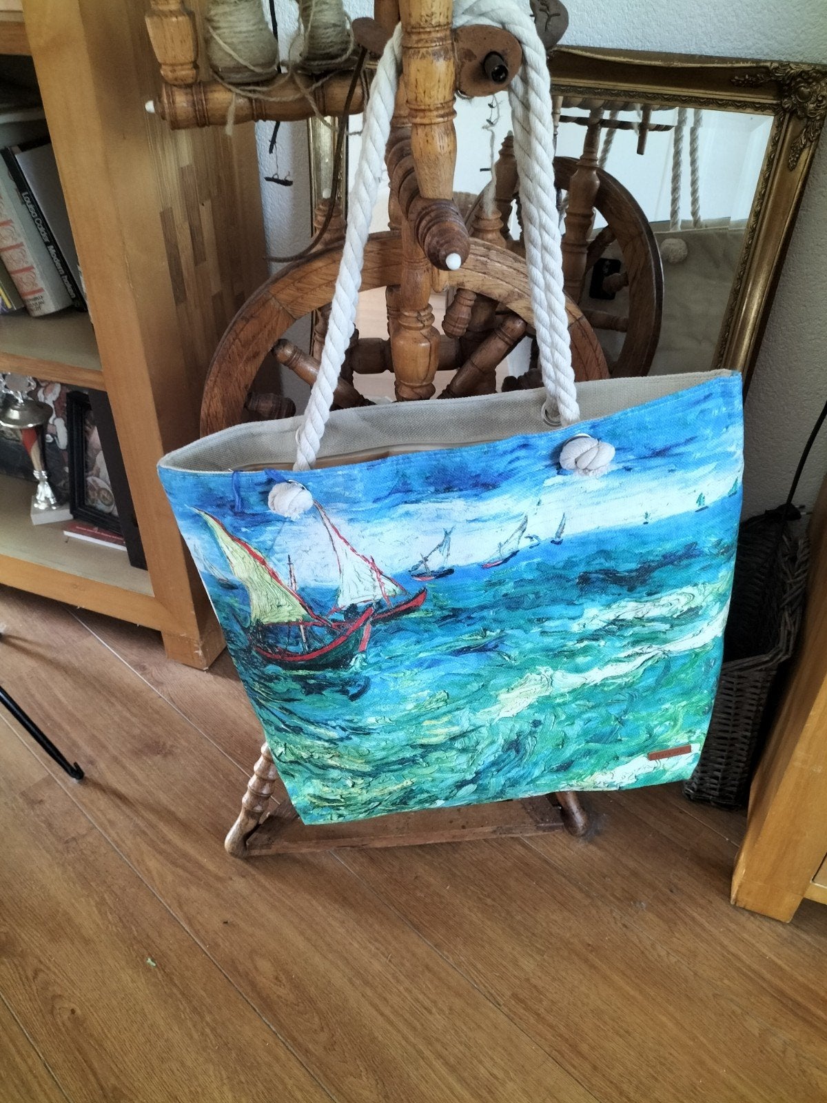 Schilderachtige aparte strandtas etc.., Ophalen of Verzenden, Nieuw, Overige typen