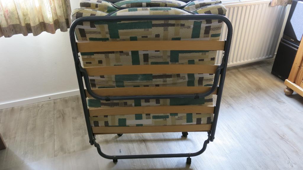 Opklapbed, Ophalen, Eenpersoons, Beige, 190 cm of minder