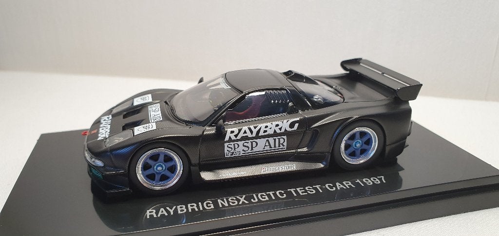 Ebbro Honda NSX Raybrig JGTC 1997 Test Car 1:43, Ophalen of Verzenden, Zo goed als nieuw, Auto, Overige merken