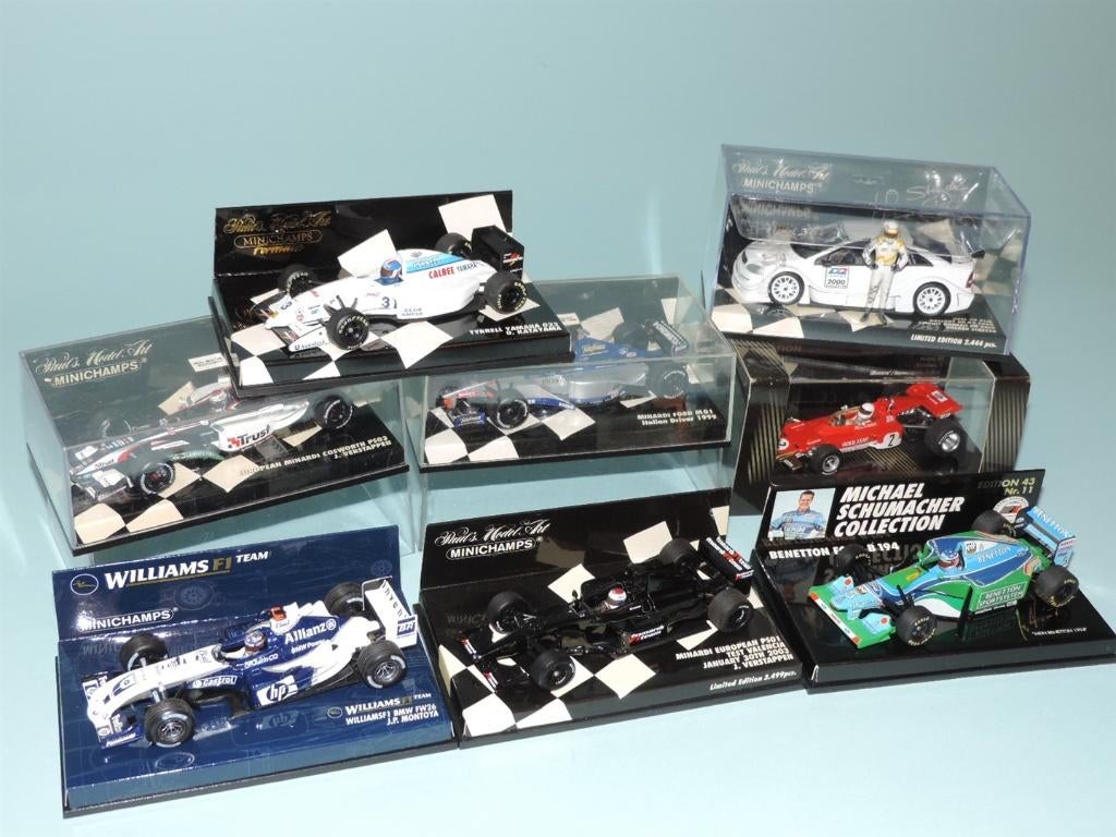 Minichamps Racing Cars oa. Jos Verstappen Michael Schumacher, Ophalen of Verzenden, Nieuw, Auto, MiniChamps