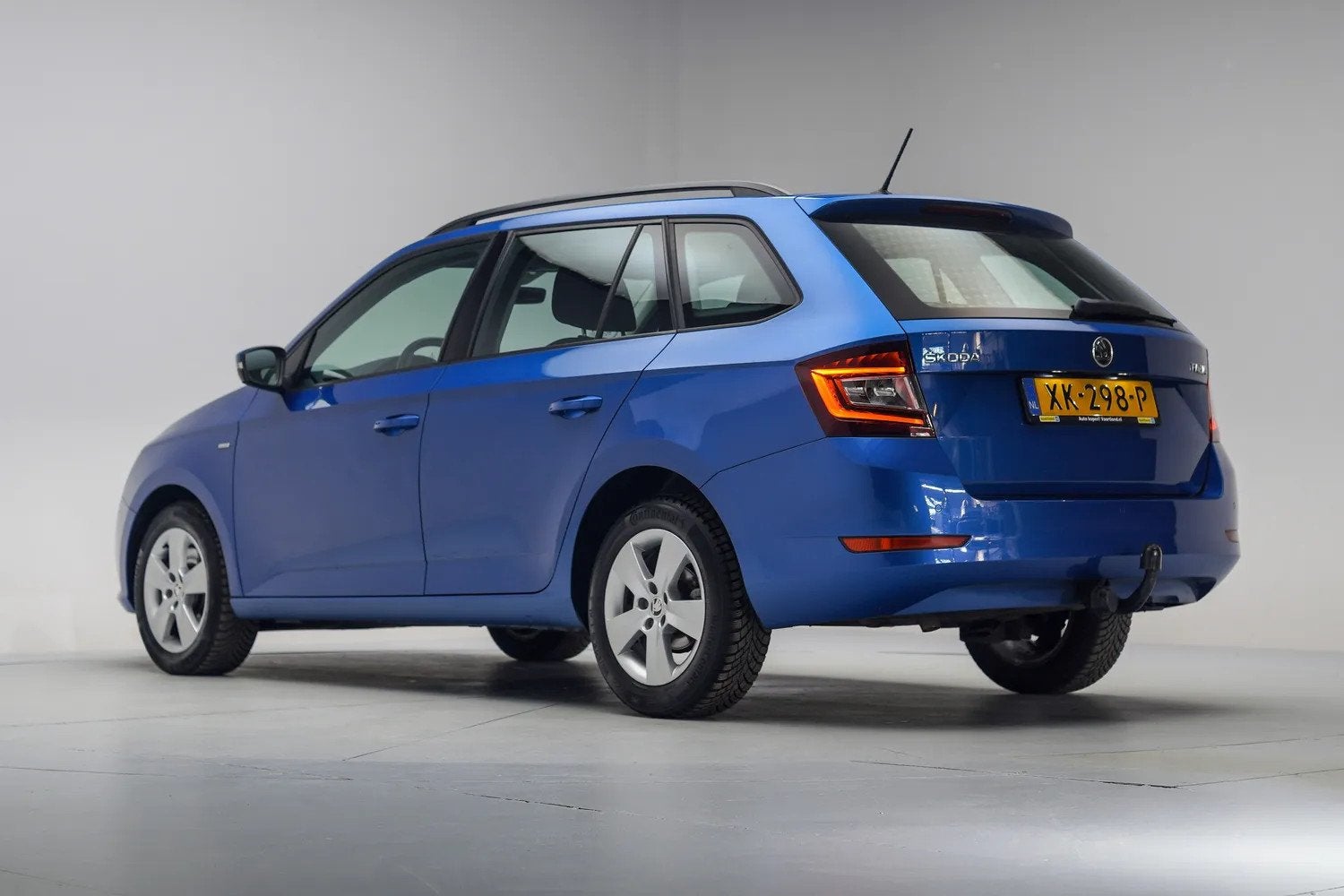Skoda Fabia 1.0 TSI Clever Aut. [ Navi Apple/Android PDC Cru, Auto's, Gebruikt, Blauw, Elektrische buitenspiegels, Origineel Nederlands